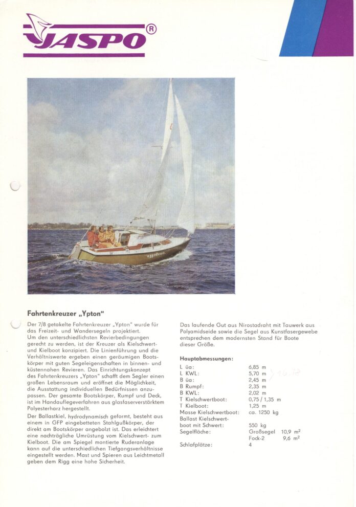 Fahrtenkreuzer Ypton - VEB Yachtwerft Berlin - 1983_Seite_001